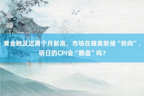 黄金触及近两个月新高，市场在赌美联储“转向”，明日的CPI会“翻盘”吗？