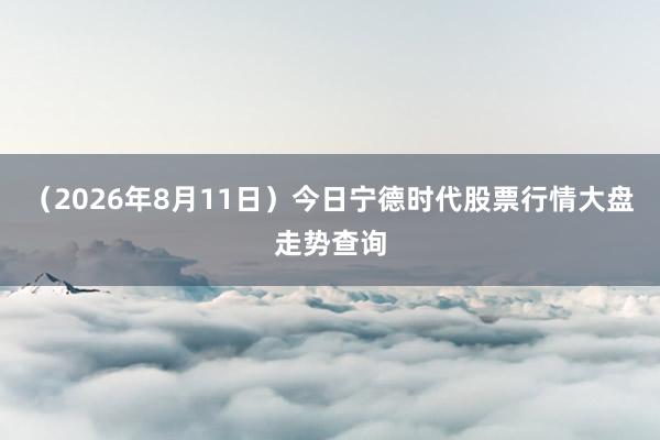 （2026年8月11日）今日宁德时代股票行情大盘走势查询