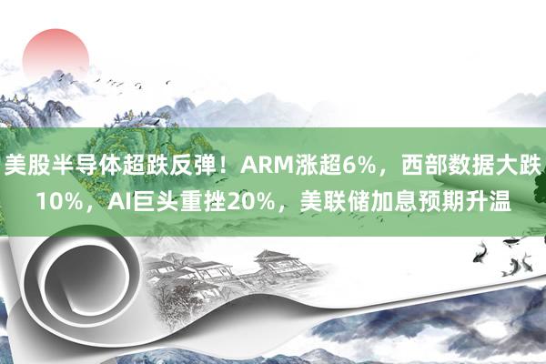 美股半导体超跌反弹！ARM涨超6%，西部数据大跌10%，AI巨头重挫20%，美联储加息预期升温