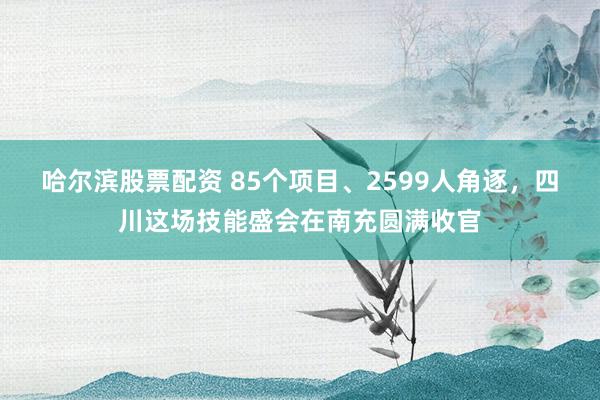 哈尔滨股票配资 85个项目、2599人角逐，四川这场技能盛会在南充圆满收官